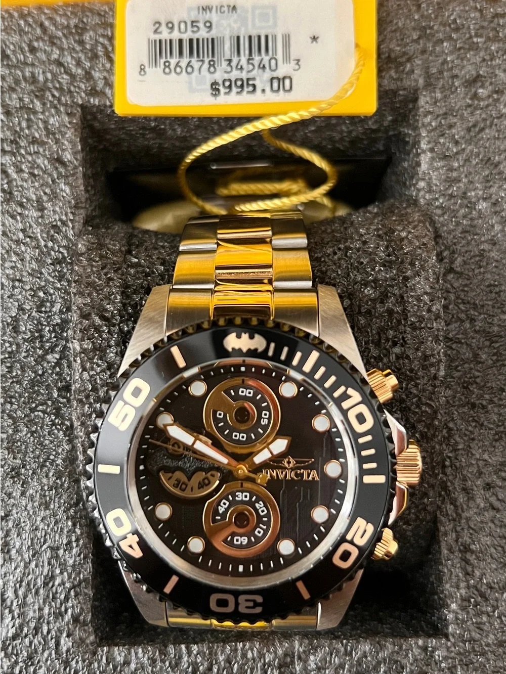 Limited Edition Invicta Silver and Gold Dive Watch